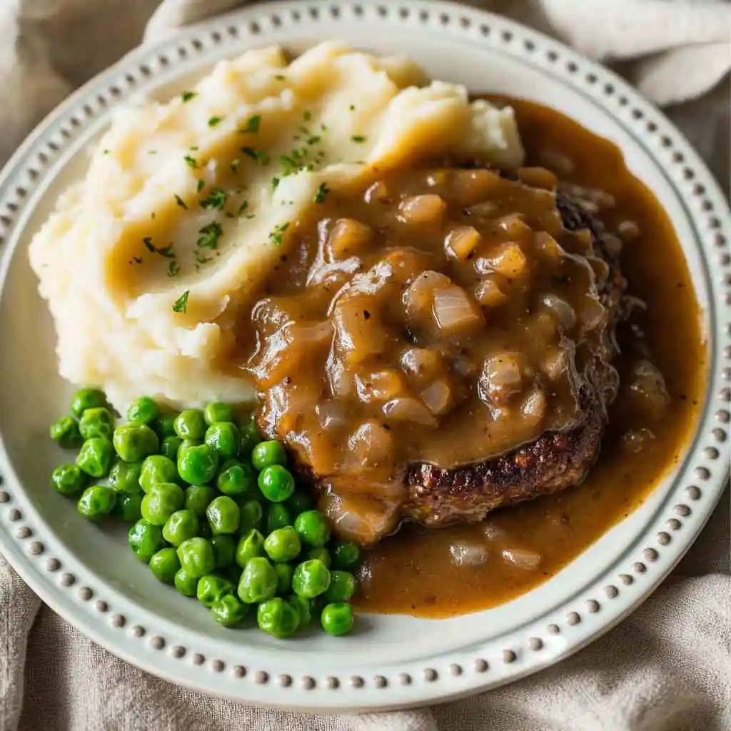 Crockpot Garlic Butter Steak Bites with Potatoes and Green Beans in slow cooker