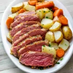 Easy Corned Beef and Cabbage Instant Pot – Dinner Made Simple 2 Easy corned beef and cabbage Instant Pot meal with sliced brisket and vegetables