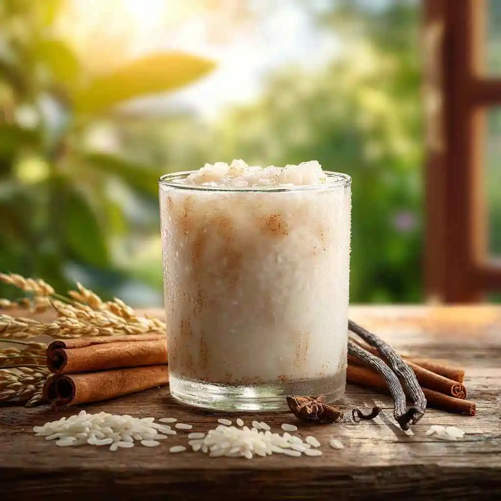 Horchata Flavor: What It Tastes Like and How to Make It 11 Served horchata with ice and cinnamon in tall glass
