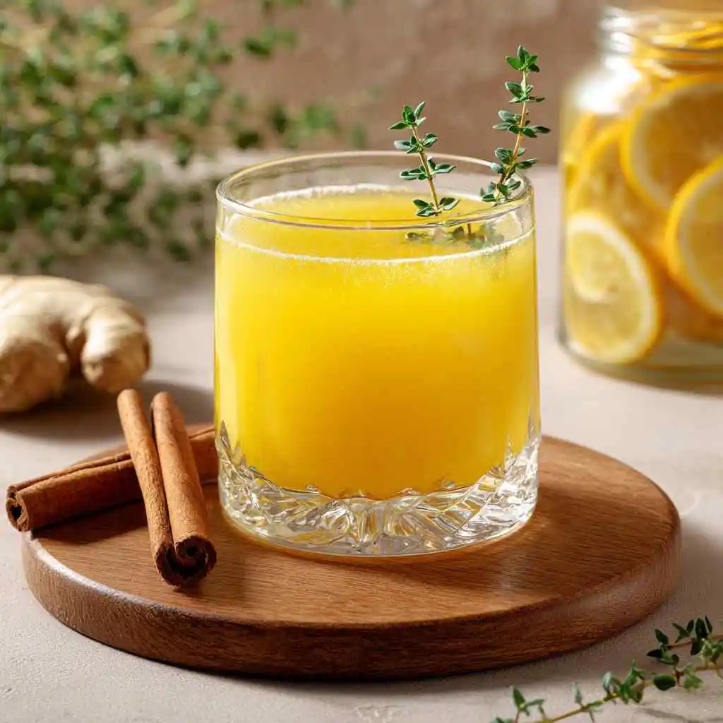 Zepbound Natural Recipe mason jar lemon ginger drink
