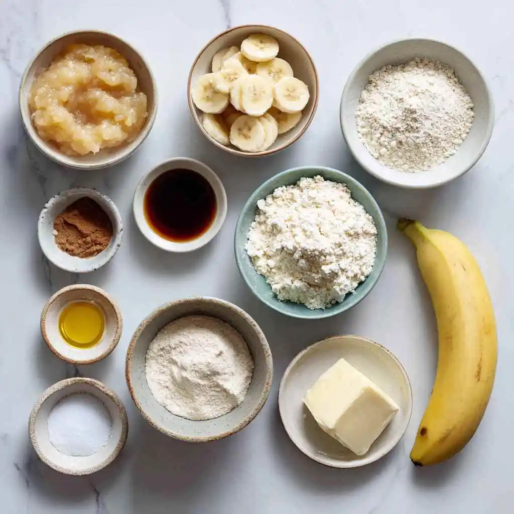 Banana Bread Recipe No Eggs – Moist and Simple Eggless Banana Loaf 10 anassbourouti Flat lay of ingredients for banana bread recipe 0311cf13 26f0 431f 9273 0f09a7f37d90 0 q39 w1024