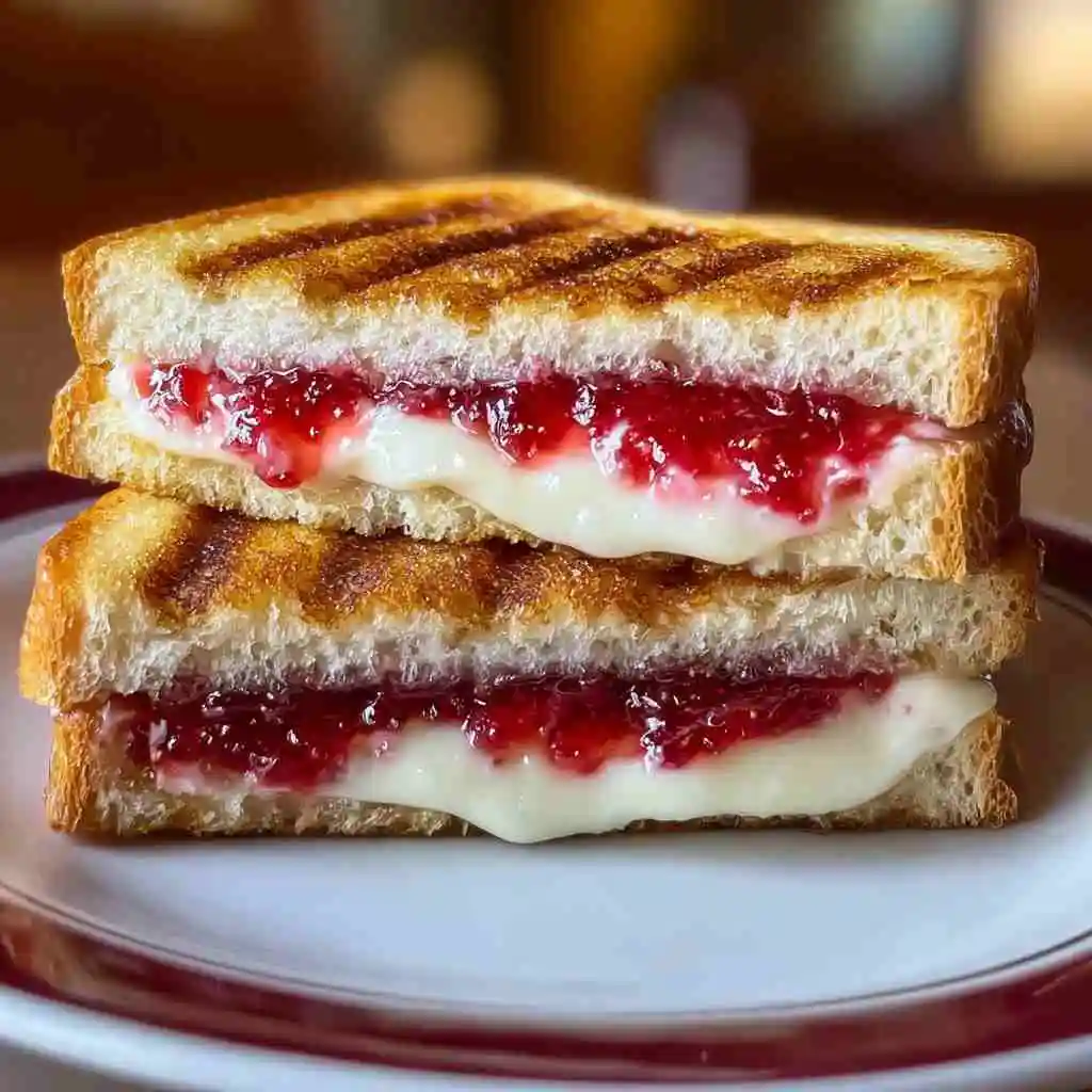 Fried Strawberry Cheesecake Sandwich