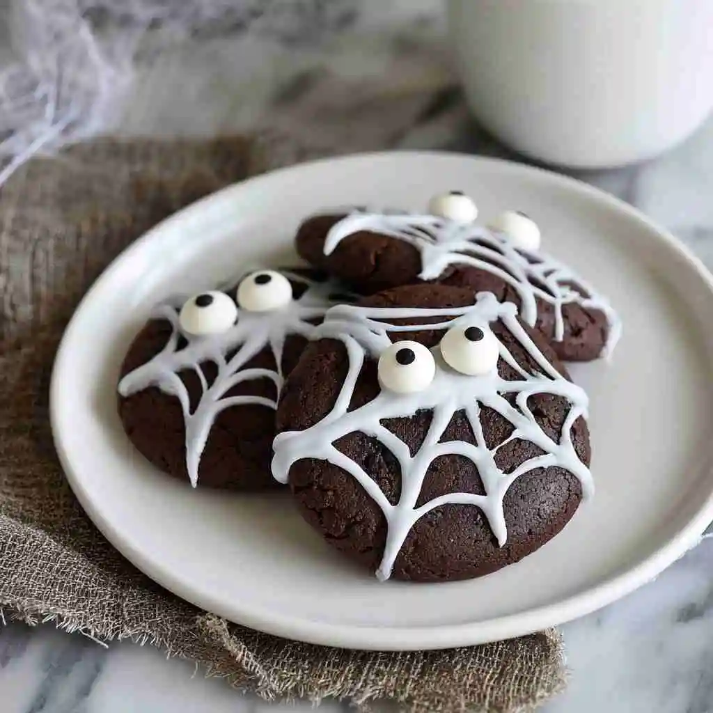 Halloween Oreo Cookies with Double Chocolate and Marshmallow Spider Webs 7 Halloween Oreo Cookies with Double Chocolate and Marshmallow Spider Webs