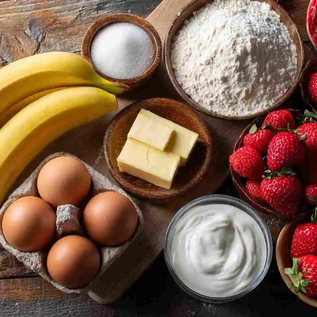 Strawberry Banana Bread Made Simple – A Family Favorite 10 Ingredients for Strawberry Banana Bread