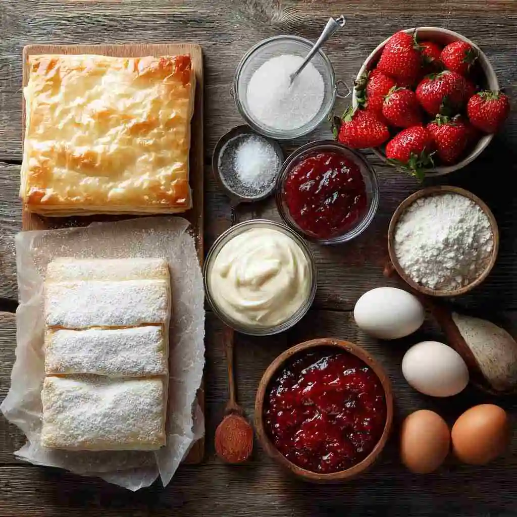 Strawberry and Cream Cheese Danish – Easy Homemade Recipe 10 Ingredients for Strawberry and Cream Cheese Danish