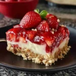 Strawberry Cheesecake Dump Cake Made Simple at Home 9 Slice of Strawberry Cheesecake Dump Cake