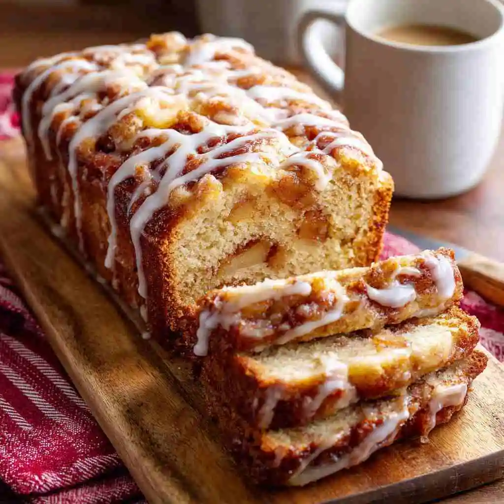 Apple Fritter Bread Made Easy – Sweet & Spiced Loaf 11 Slice of apple fritter bread on a plate