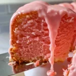 Strawberry Buttermilk Pound Cake Made Easy: Step-by-Step Guide 9 Sliced Strawberry Buttermilk Pound Cake on plate