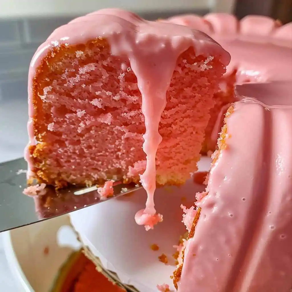 Strawberry Buttermilk Pound Cake