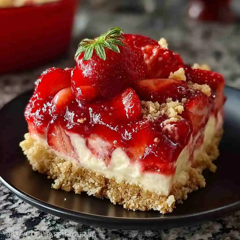 Strawberry Cheesecake Dump Cake