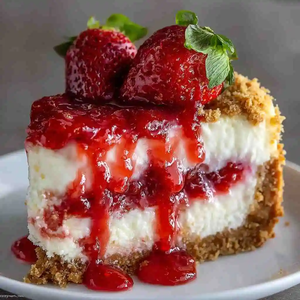 Strawberry Crunch Cheese Cake
