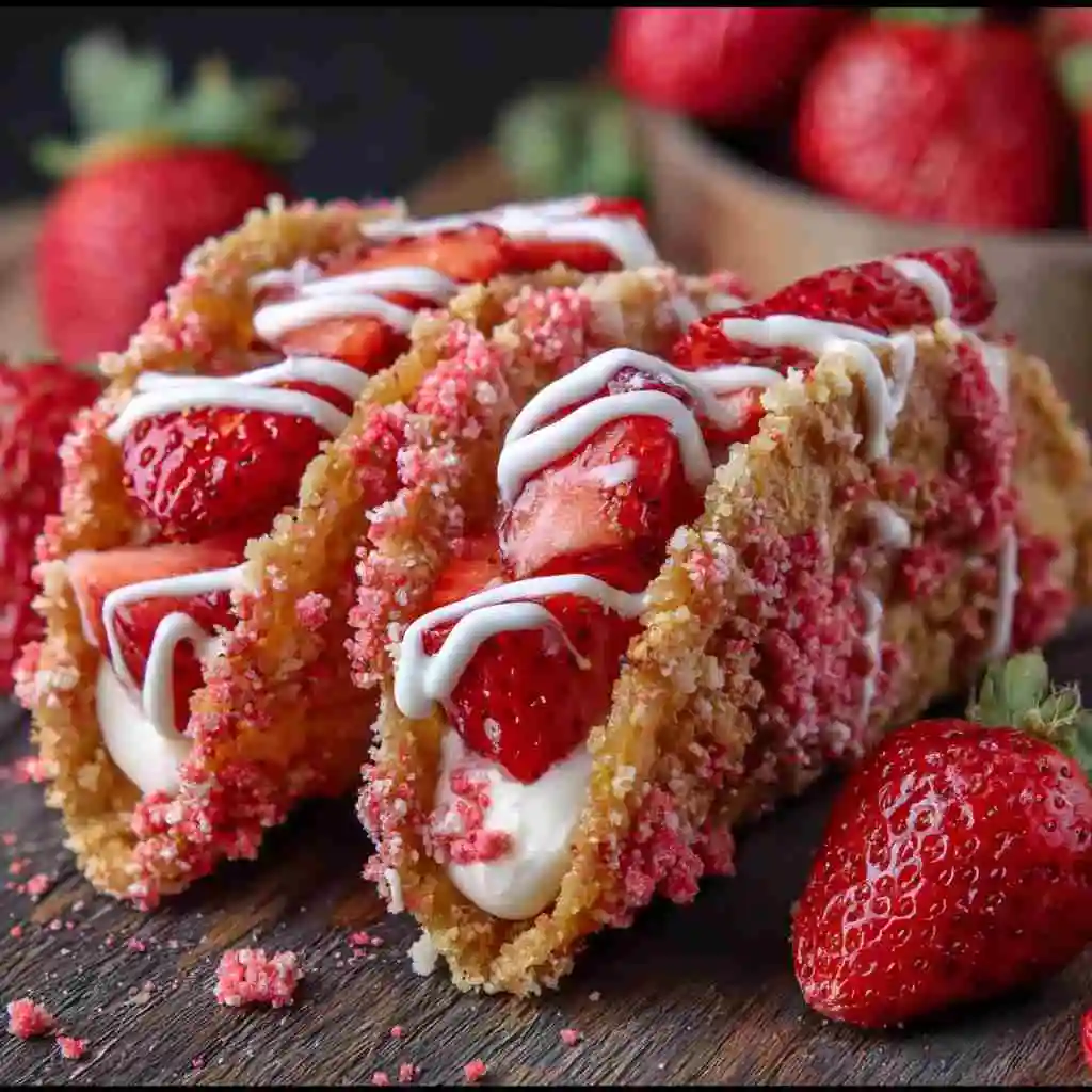 Strawberry Crunch Cheesecake Tacos: Irresistibly Simple at Home 8 Strawberry Crunch Cheesecake Tacos