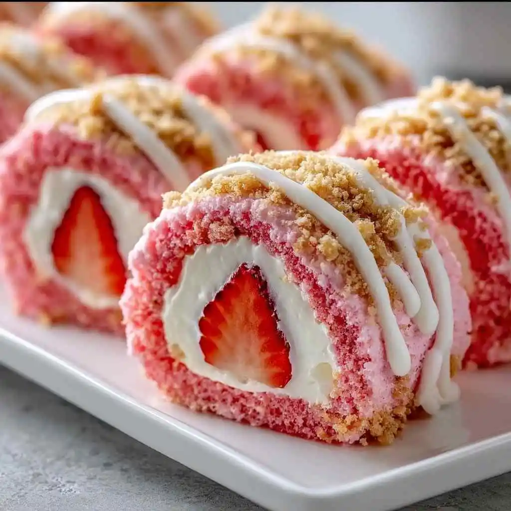 Strawberry Shortcake Sushi Rolls Recipe Everyone Will Love 8 Strawberry Shortcake Sushi Rolls