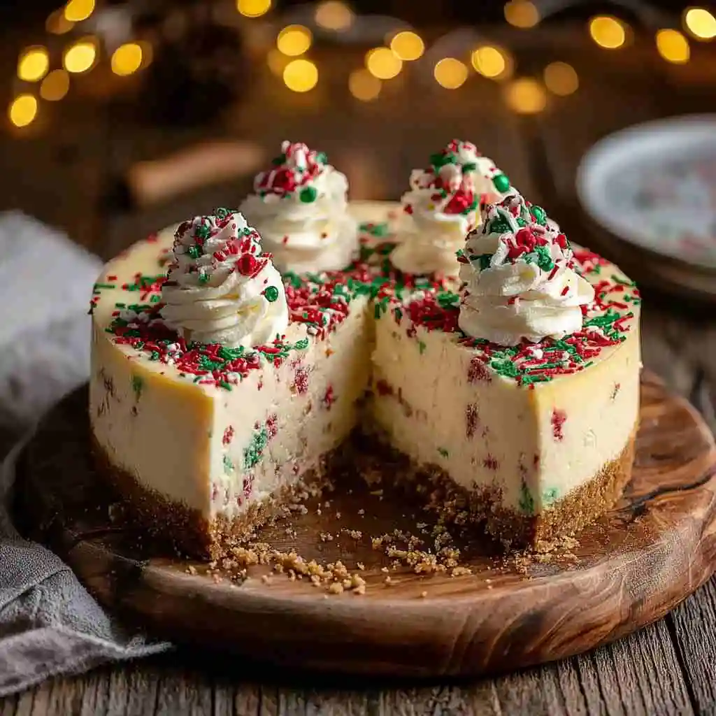 Slice of Sugar Cookie Cheesecake